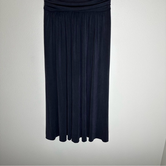 Sundance Square Neck Midi Dress Short Flare Sleeves Gathered Waist Size M Women - Picture 2 of 10